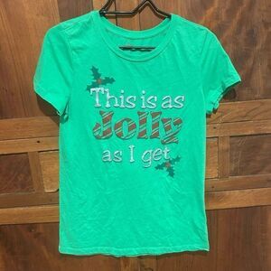 Holiday Christmas shirt short sleeve size junior large